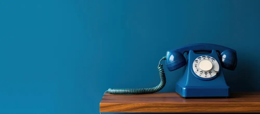 phone on a desk